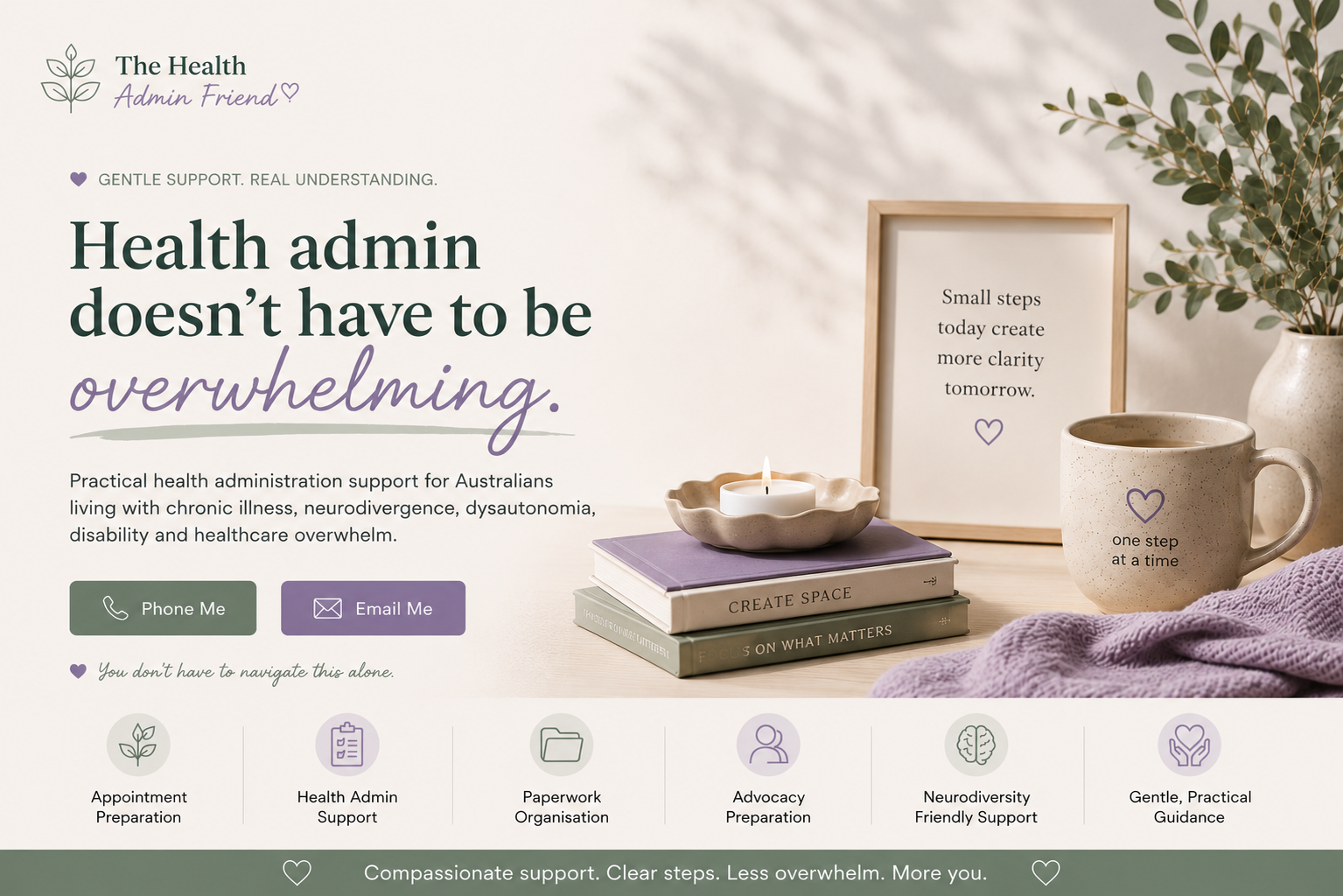 The Health Admin Friend — health admin doesn't have to be overwhelming