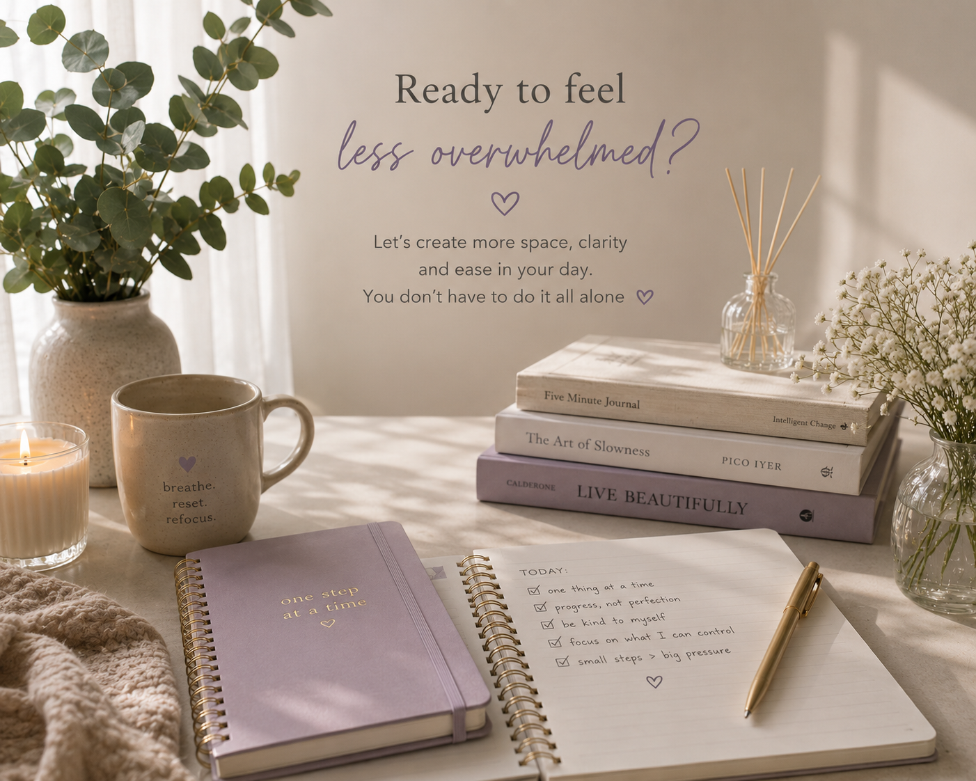 Soft planners and notebooks for gentle organisation